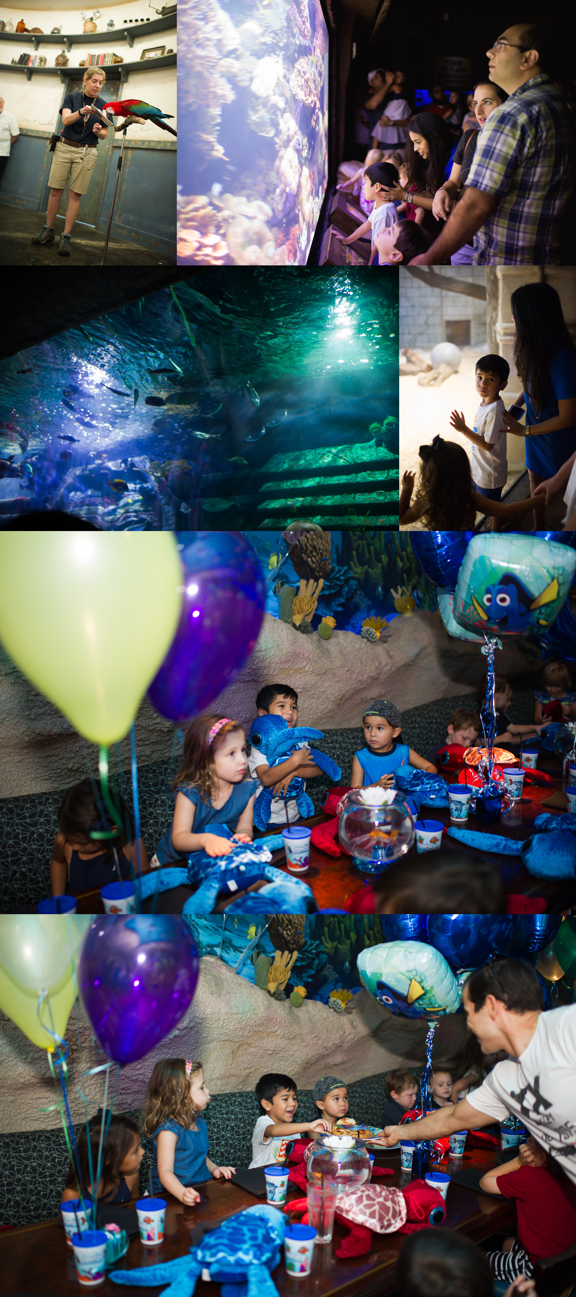 Houston's under the sea birthday party candid photography